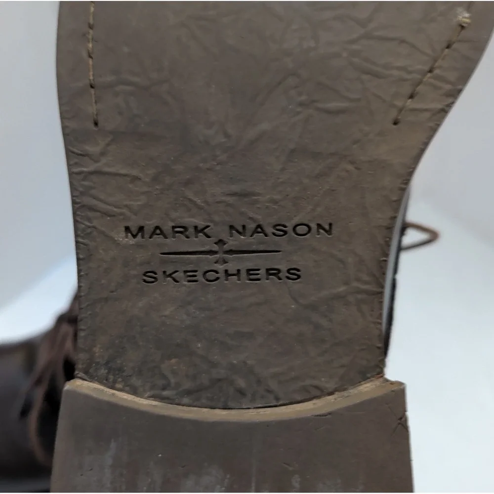 Mark Nason X Skechers Men's Sz 11 Brown Leather Chukka Lace-Up Boots Beatles